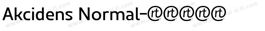 Akcidens Normal字体转换
